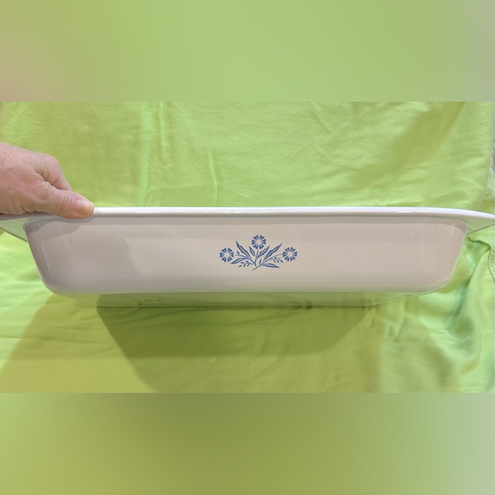 CVintage Corningware cornflower blue roaster pan